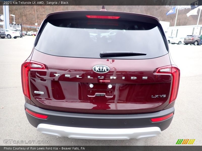 Sangria / Black 2021 Kia Telluride LX AWD