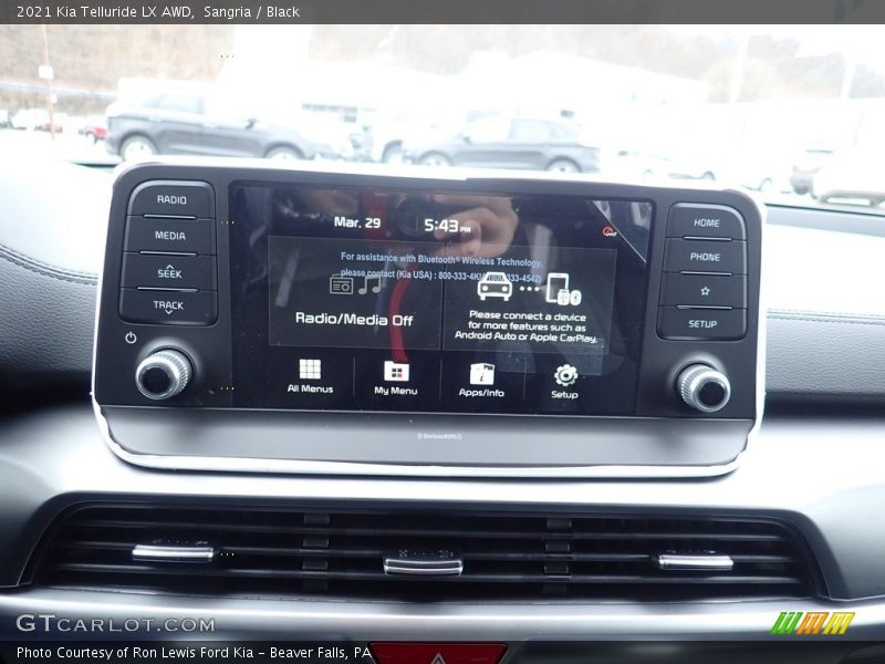 Sangria / Black 2021 Kia Telluride LX AWD