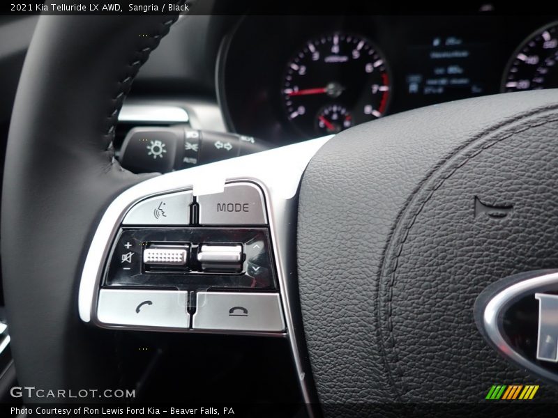 Sangria / Black 2021 Kia Telluride LX AWD