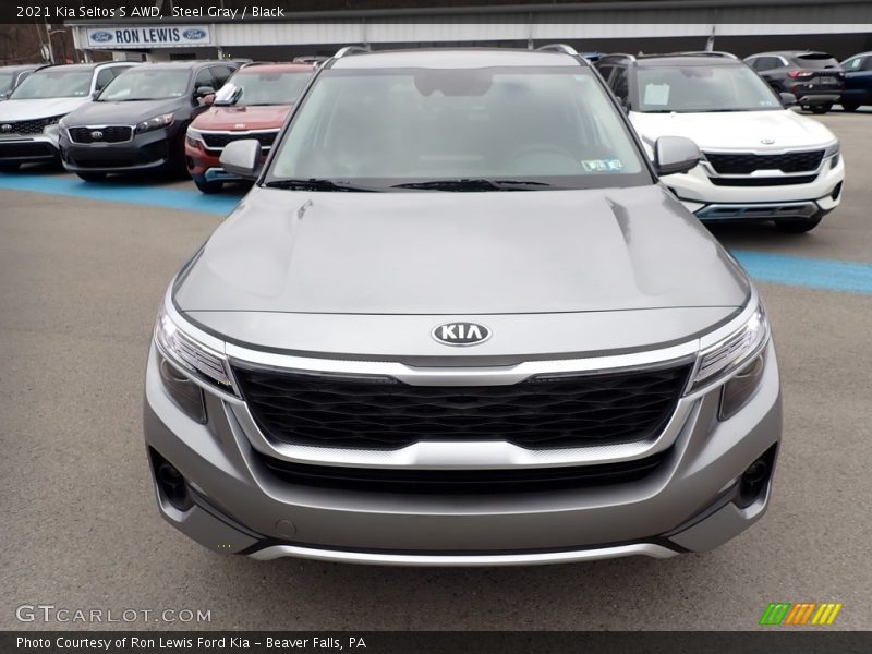 Steel Gray / Black 2021 Kia Seltos S AWD