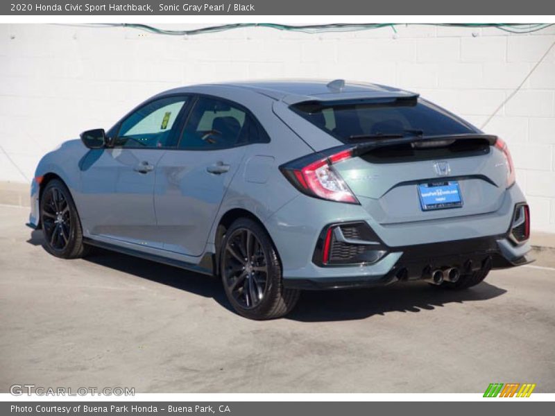 Sonic Gray Pearl / Black 2020 Honda Civic Sport Hatchback