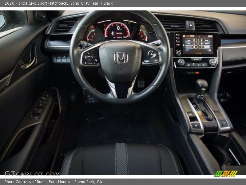 Sonic Gray Pearl / Black 2020 Honda Civic Sport Hatchback