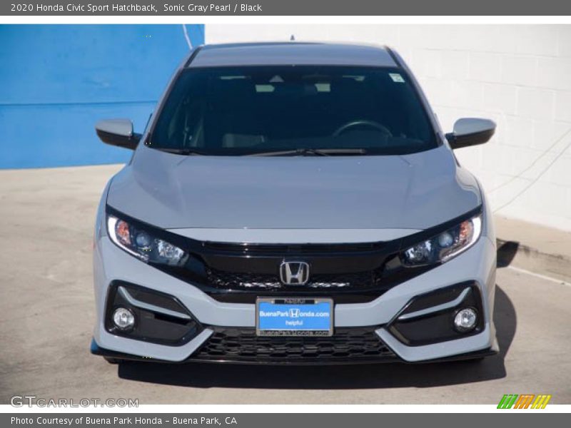 Sonic Gray Pearl / Black 2020 Honda Civic Sport Hatchback