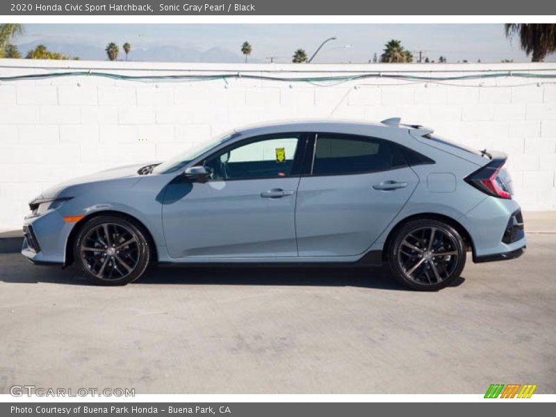 Sonic Gray Pearl / Black 2020 Honda Civic Sport Hatchback