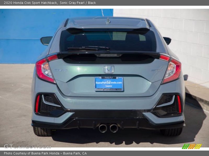 Sonic Gray Pearl / Black 2020 Honda Civic Sport Hatchback