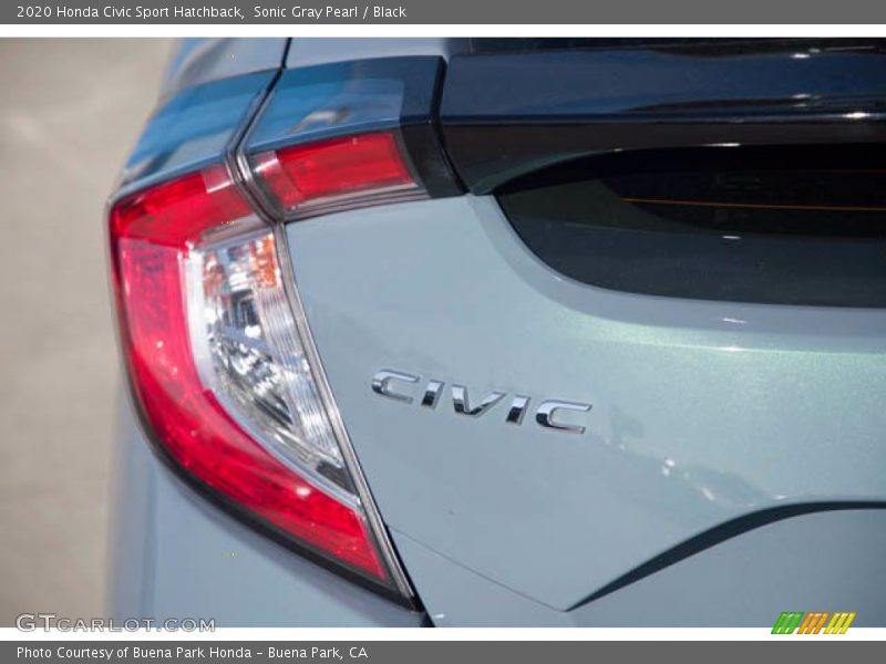 Sonic Gray Pearl / Black 2020 Honda Civic Sport Hatchback