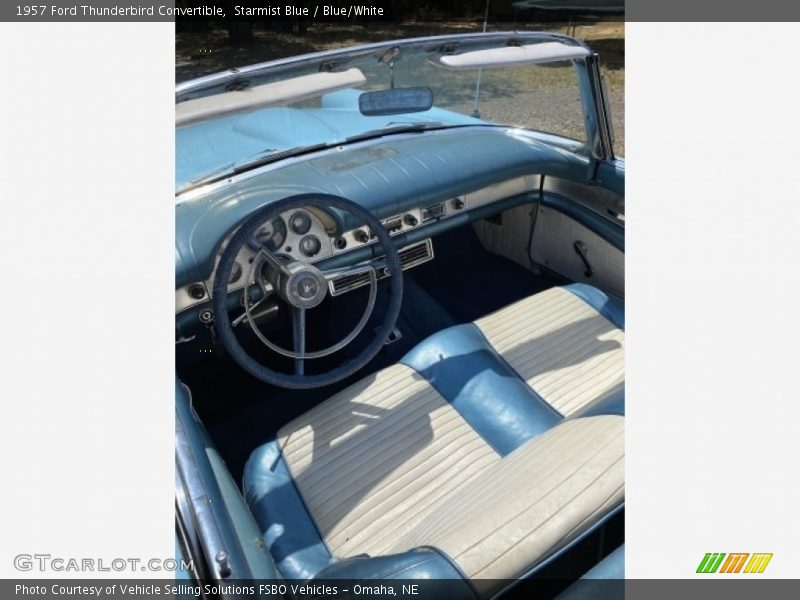 Starmist Blue / Blue/White 1957 Ford Thunderbird Convertible