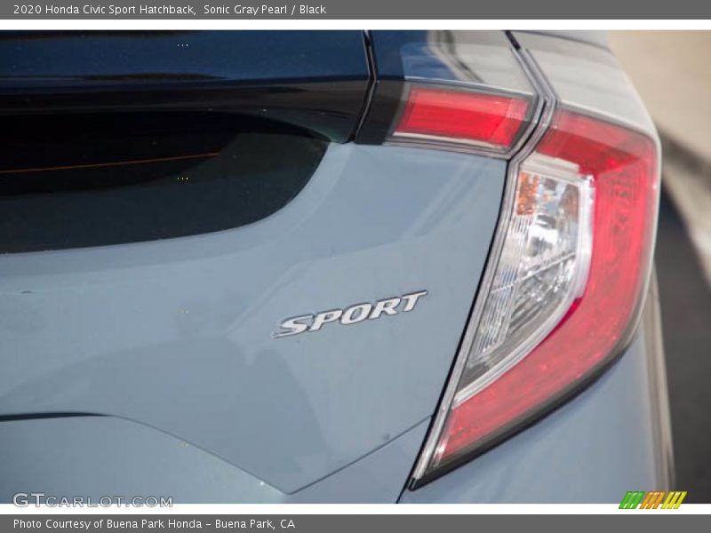 Sonic Gray Pearl / Black 2020 Honda Civic Sport Hatchback