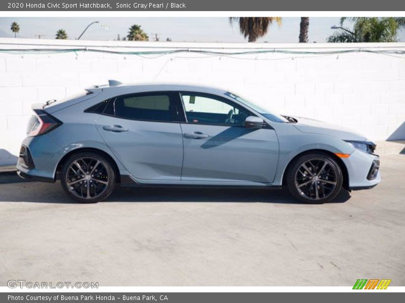 Sonic Gray Pearl / Black 2020 Honda Civic Sport Hatchback