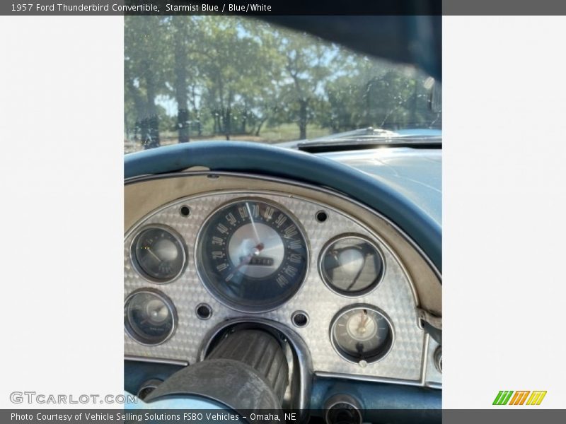 Starmist Blue / Blue/White 1957 Ford Thunderbird Convertible