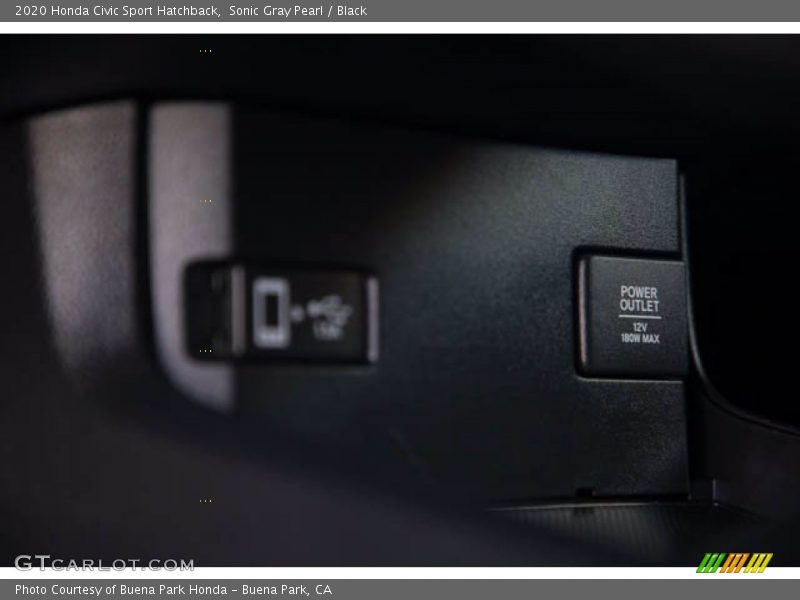 Sonic Gray Pearl / Black 2020 Honda Civic Sport Hatchback