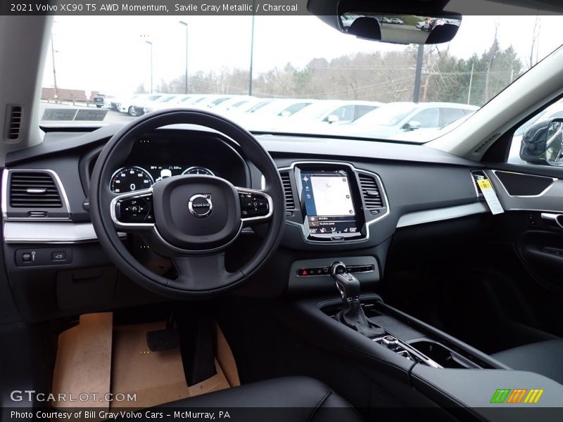 Savile Gray Metallic / Charcoal 2021 Volvo XC90 T5 AWD Momentum