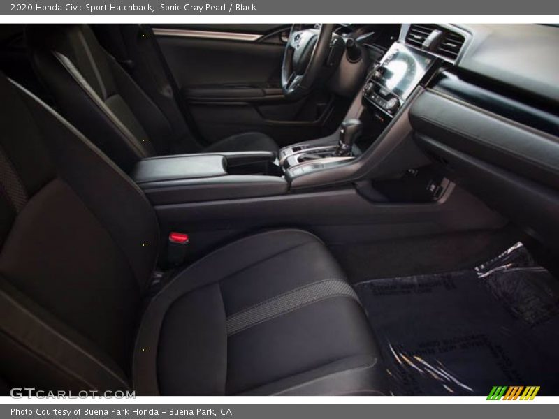 Sonic Gray Pearl / Black 2020 Honda Civic Sport Hatchback