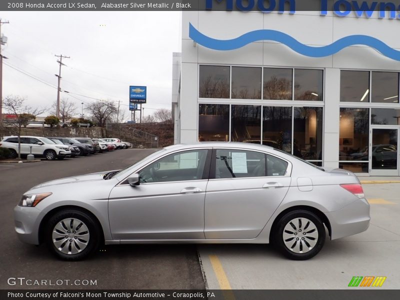 Alabaster Silver Metallic / Black 2008 Honda Accord LX Sedan