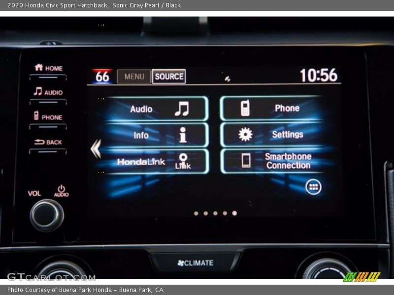 Sonic Gray Pearl / Black 2020 Honda Civic Sport Hatchback