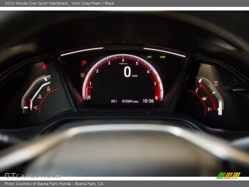 Sonic Gray Pearl / Black 2020 Honda Civic Sport Hatchback