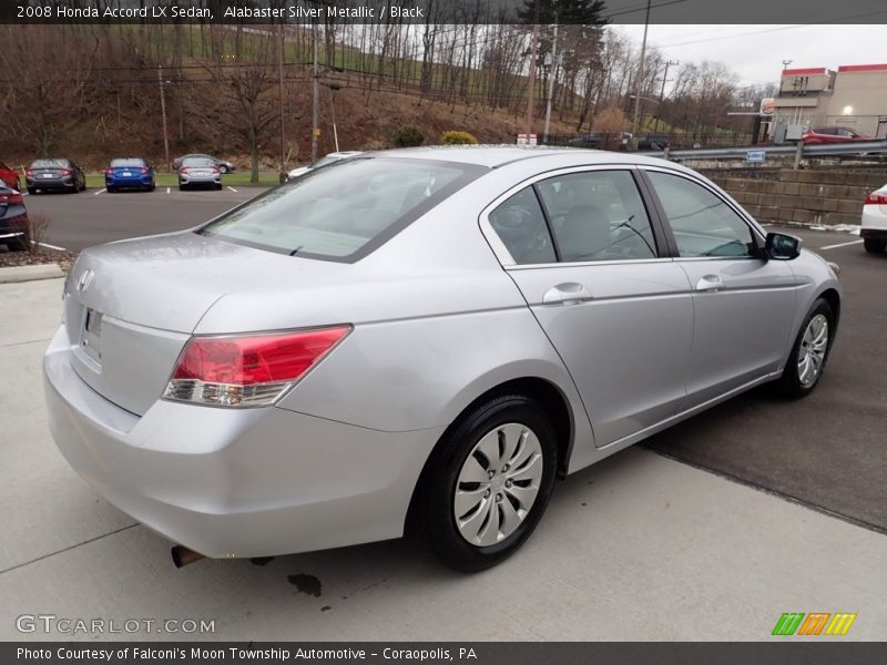 Alabaster Silver Metallic / Black 2008 Honda Accord LX Sedan