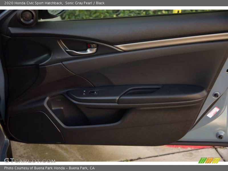 Sonic Gray Pearl / Black 2020 Honda Civic Sport Hatchback