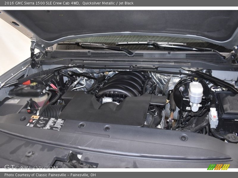 Quicksilver Metallic / Jet Black 2016 GMC Sierra 1500 SLE Crew Cab 4WD