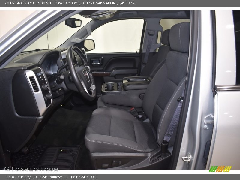 Quicksilver Metallic / Jet Black 2016 GMC Sierra 1500 SLE Crew Cab 4WD