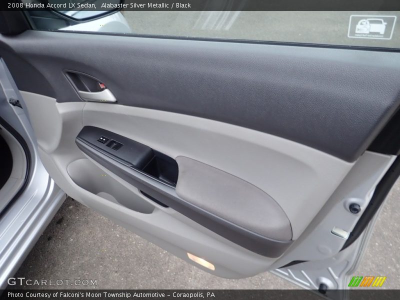 Alabaster Silver Metallic / Black 2008 Honda Accord LX Sedan
