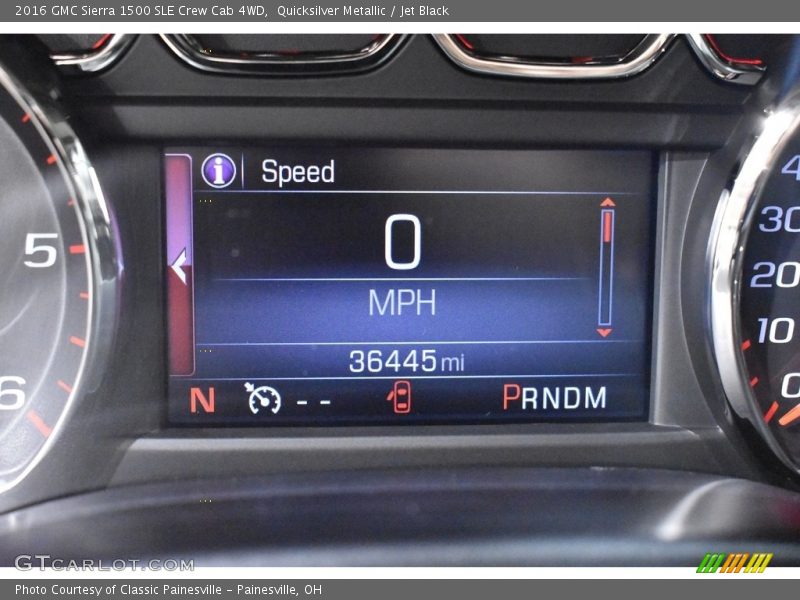 Quicksilver Metallic / Jet Black 2016 GMC Sierra 1500 SLE Crew Cab 4WD