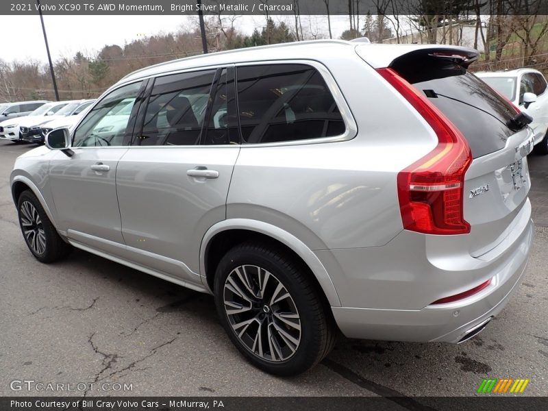 Bright Silver Metallic / Charcoal 2021 Volvo XC90 T6 AWD Momentum