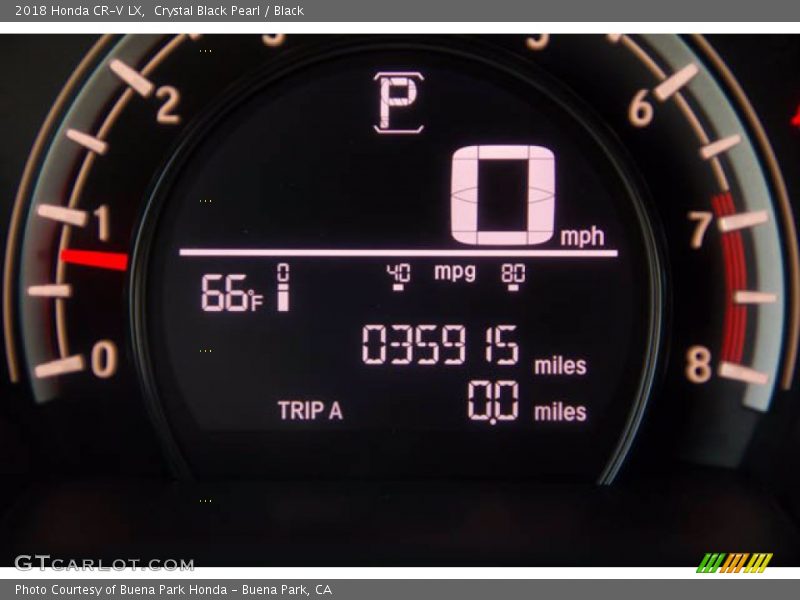Crystal Black Pearl / Black 2018 Honda CR-V LX