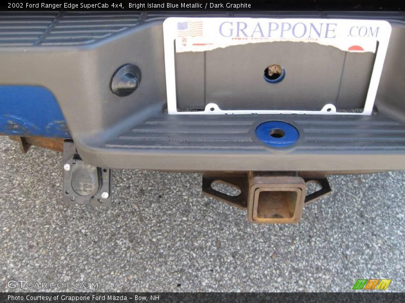 Bright Island Blue Metallic / Dark Graphite 2002 Ford Ranger Edge SuperCab 4x4