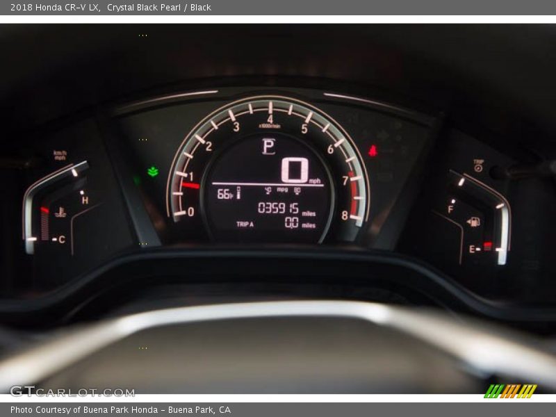 Crystal Black Pearl / Black 2018 Honda CR-V LX