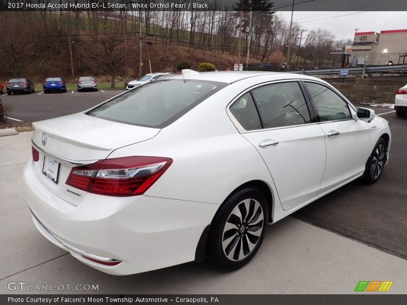 White Orchid Pearl / Black 2017 Honda Accord Hybrid EX-L Sedan