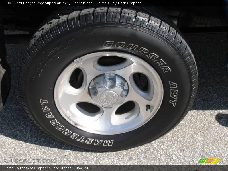 Bright Island Blue Metallic / Dark Graphite 2002 Ford Ranger Edge SuperCab 4x4