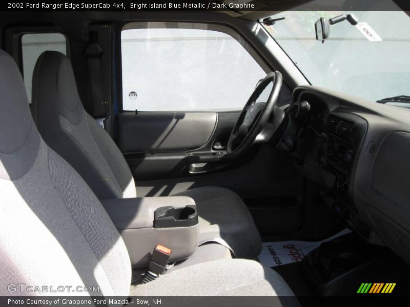 Bright Island Blue Metallic / Dark Graphite 2002 Ford Ranger Edge SuperCab 4x4