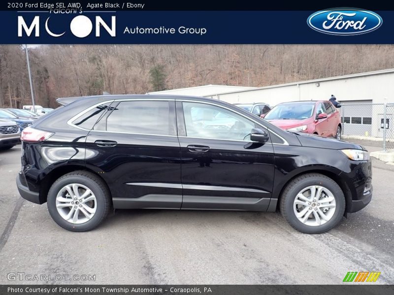 Agate Black / Ebony 2020 Ford Edge SEL AWD