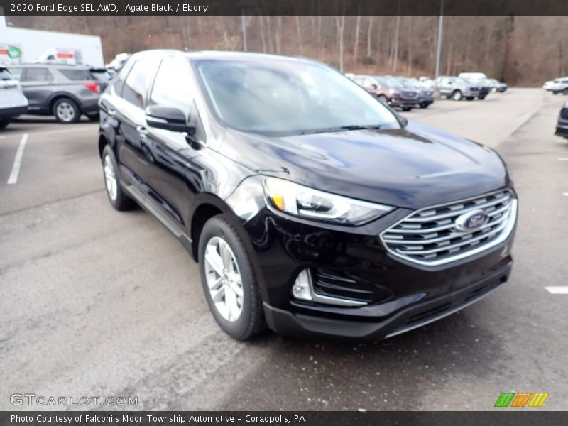 Agate Black / Ebony 2020 Ford Edge SEL AWD