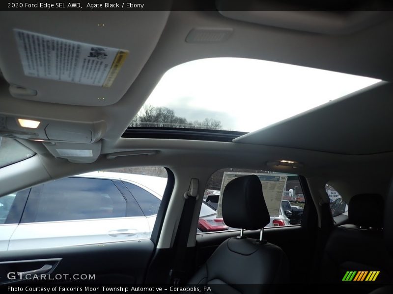 Agate Black / Ebony 2020 Ford Edge SEL AWD
