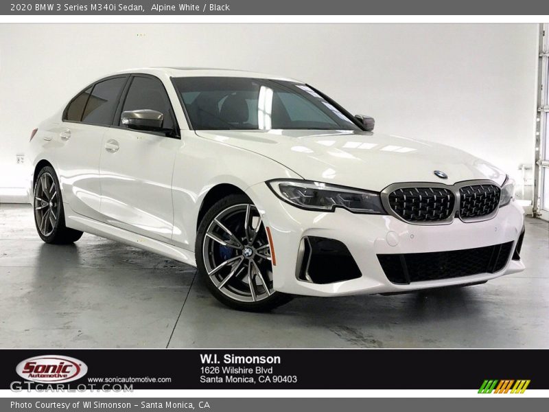 Alpine White / Black 2020 BMW 3 Series M340i Sedan