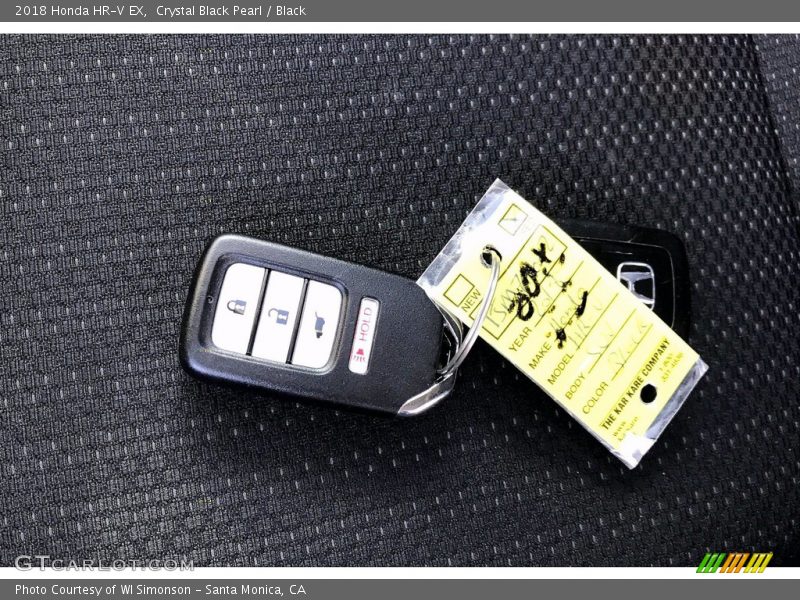 Crystal Black Pearl / Black 2018 Honda HR-V EX
