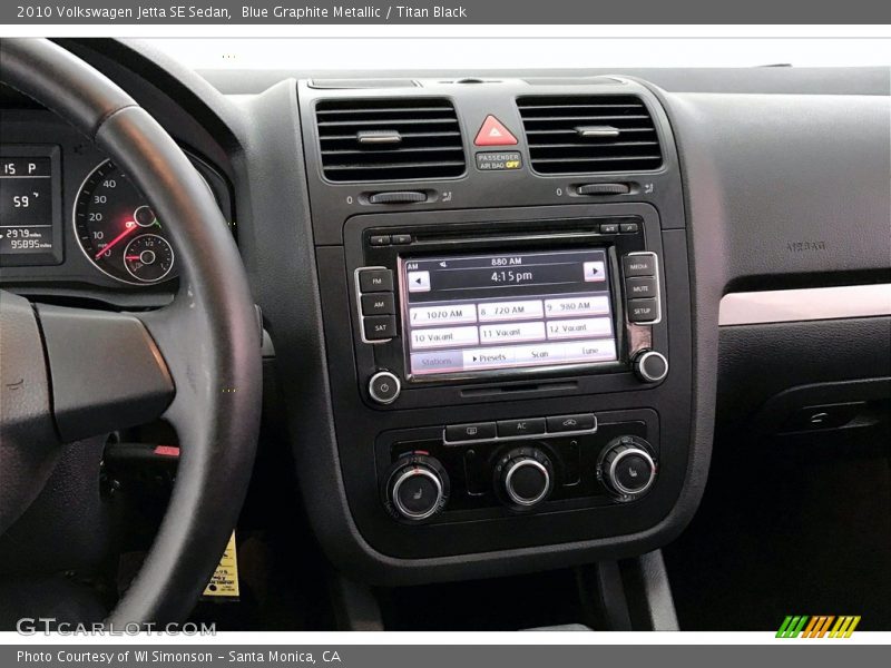 Blue Graphite Metallic / Titan Black 2010 Volkswagen Jetta SE Sedan