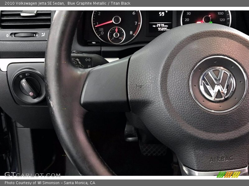 Blue Graphite Metallic / Titan Black 2010 Volkswagen Jetta SE Sedan