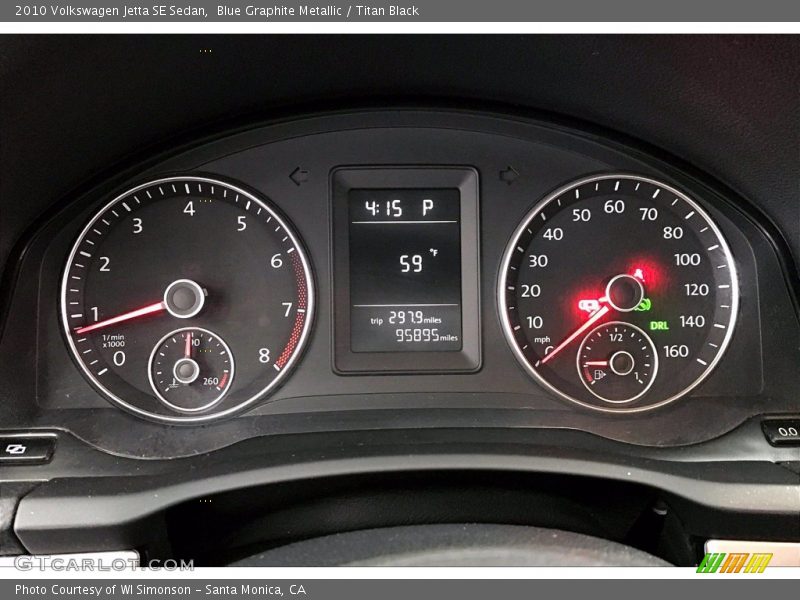 Blue Graphite Metallic / Titan Black 2010 Volkswagen Jetta SE Sedan
