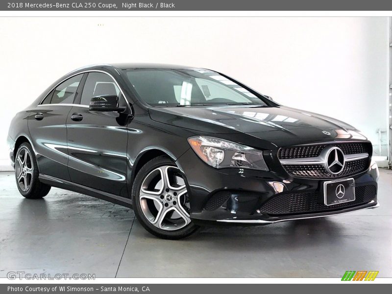 Night Black / Black 2018 Mercedes-Benz CLA 250 Coupe