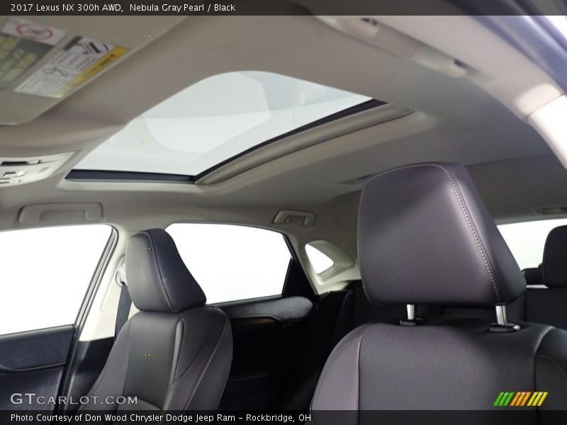 Nebula Gray Pearl / Black 2017 Lexus NX 300h AWD
