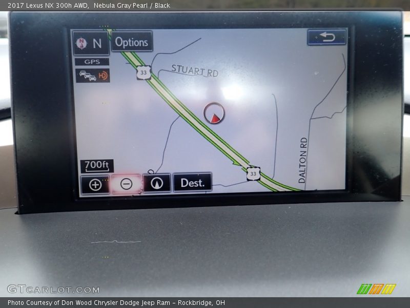 Nebula Gray Pearl / Black 2017 Lexus NX 300h AWD