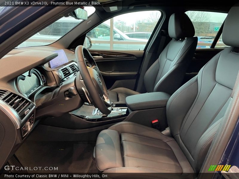 Phytonic Blue Metallic / Black 2021 BMW X3 xDrive30i