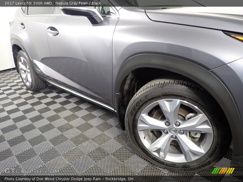 Nebula Gray Pearl / Black 2017 Lexus NX 300h AWD