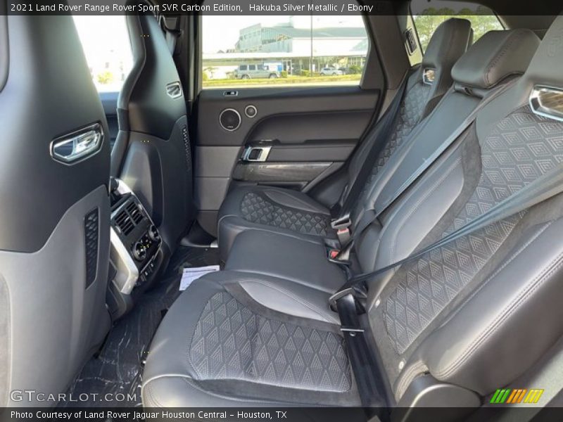 Rear Seat of 2021 Range Rover Sport SVR Carbon Edition