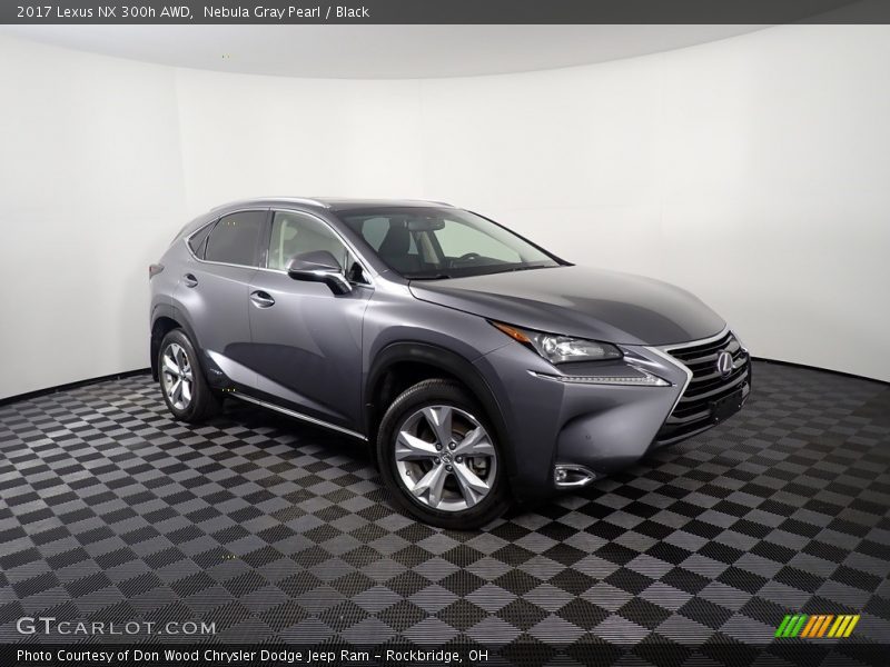 Nebula Gray Pearl / Black 2017 Lexus NX 300h AWD