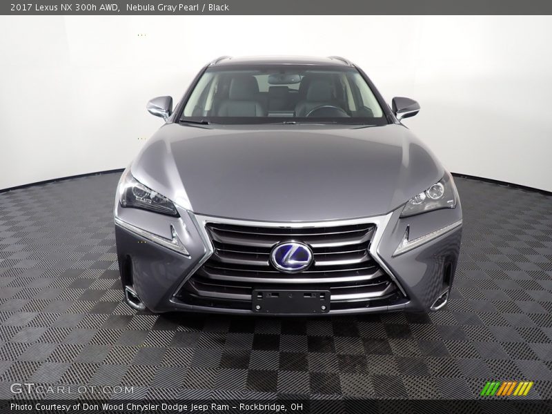 Nebula Gray Pearl / Black 2017 Lexus NX 300h AWD