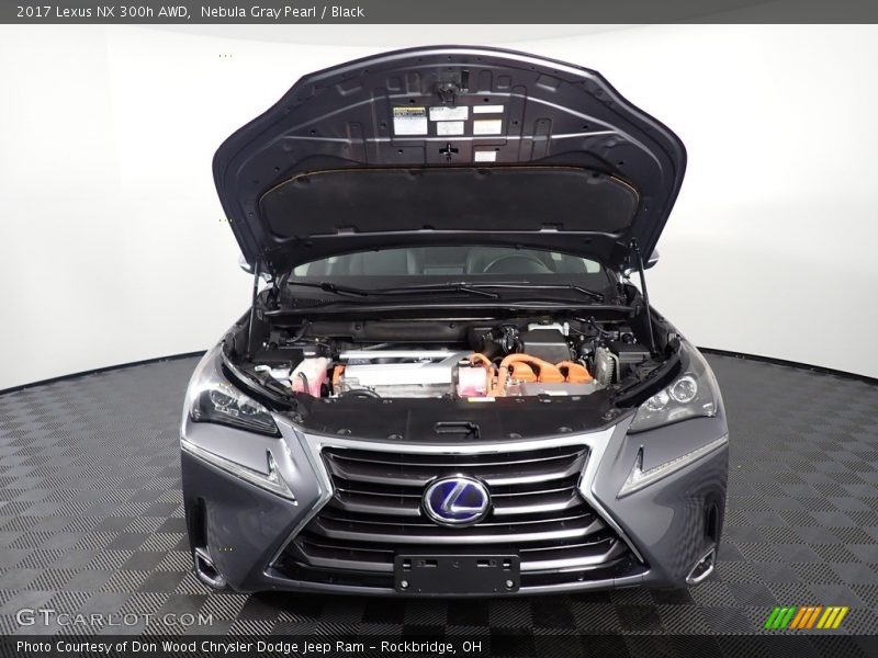 Nebula Gray Pearl / Black 2017 Lexus NX 300h AWD